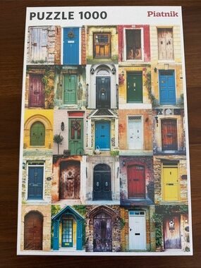 PIATNIK Colorful Doors 1000-Piece Jigsaw Puzzle - Multicolor NIB